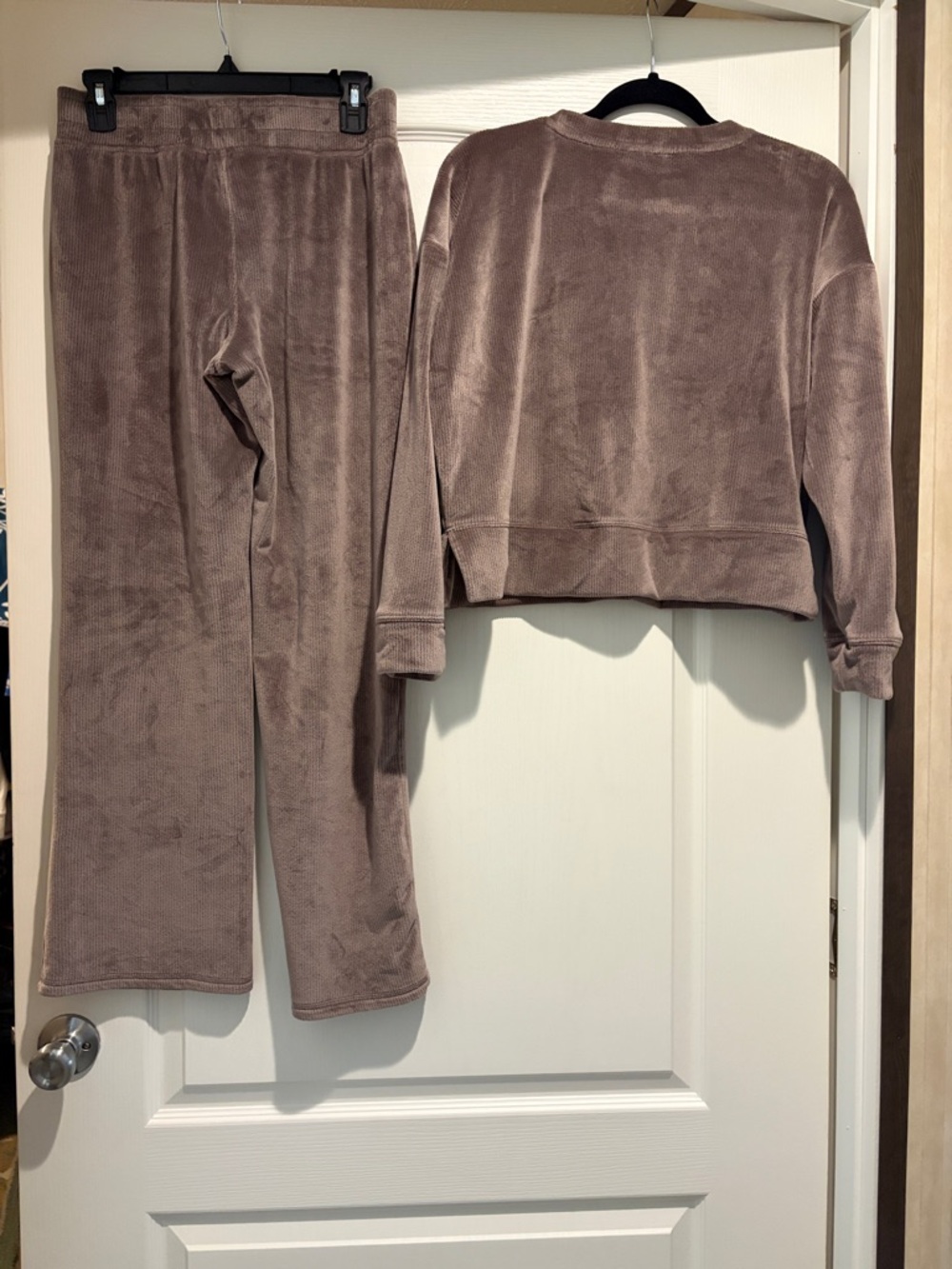 Jockey Plush Taupe Two-Piece Lounge Set - Sweater & Pants - Picture 2 of 3
